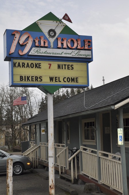 The outside of the 19th Hole Restaurant in Chico on Erlands Point Road. The building has moved locations and has been added onto since it first opened as the Richfield Tavern in the 1940s.