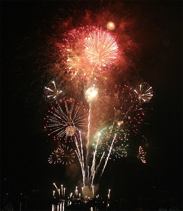 The 2016 Kingston Fourth of July fireworks show begins at dusk.