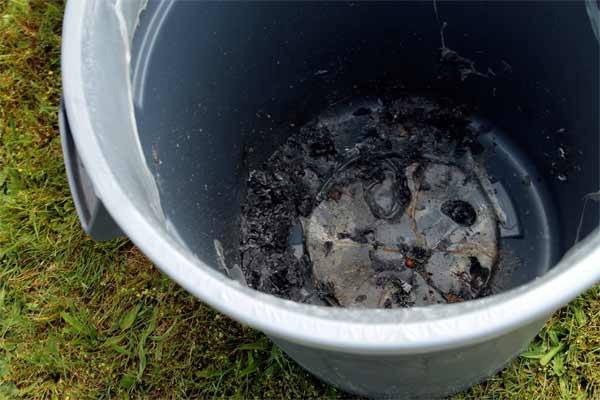 A fire in a garbage can in a boys bathroom in the main building of Poulsbo Elementary set off smoke alarms and forced the staff and students to evacuate the school at approximately 3:30 p.m. May 21.