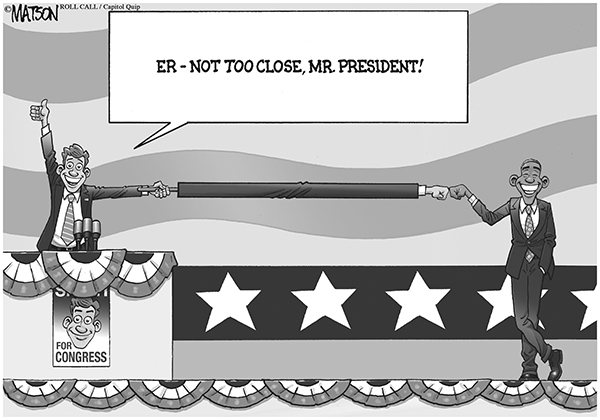 This week's editorial cartoon deals with President Obama's popularity.