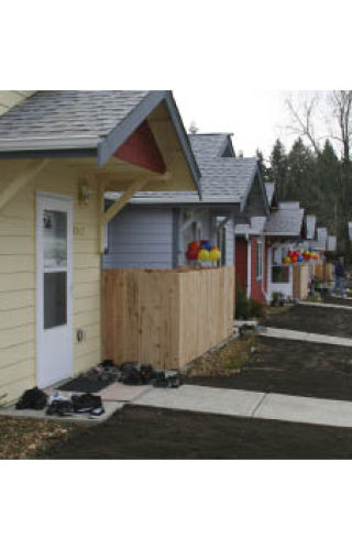 The final three New Hope houses will be dedicated tomorrow.