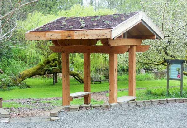 The Entry Gateway and Green Roof could not have been completed without many volunteers