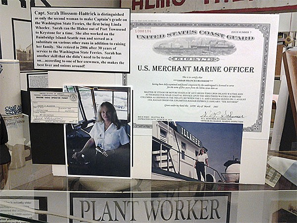 Capt. Sarah Blossom-Hattrick is one of several women profiled in 'Women At Work