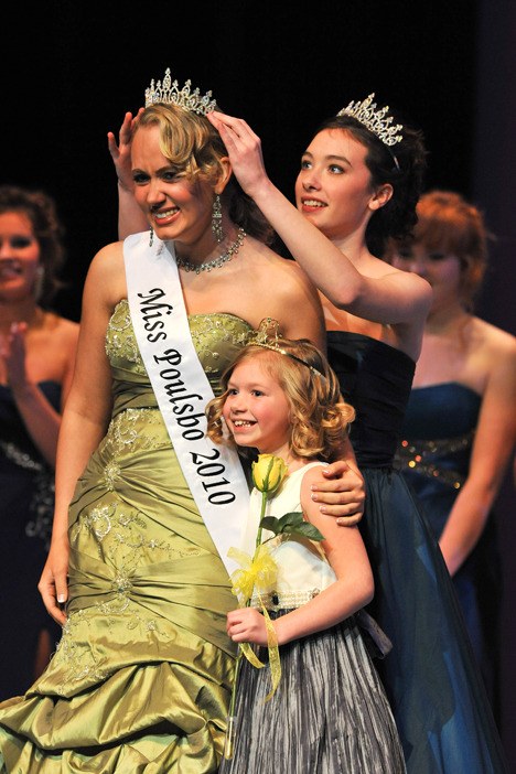 Poulsbo's Erika Scott is crowned the 2010 Miss Poulsbo Saturday during the Miss Poulsbo