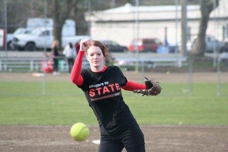 Kim Chase assumes the No. 1 pitching position for Central Kitsap High School this season.