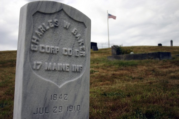 The grave of Charles W. Baker