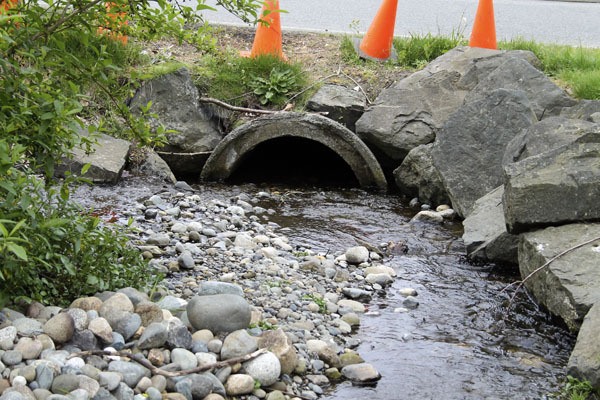 This culvert at 8th Avenue and Lincoln Road does not meet state standards