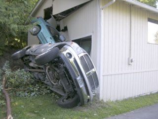 The South Kitsap man who allegedly crashed this teal Honda Civic into a truck and home on Harper Hill Road Saturday afternoon was arrested Tuesday.