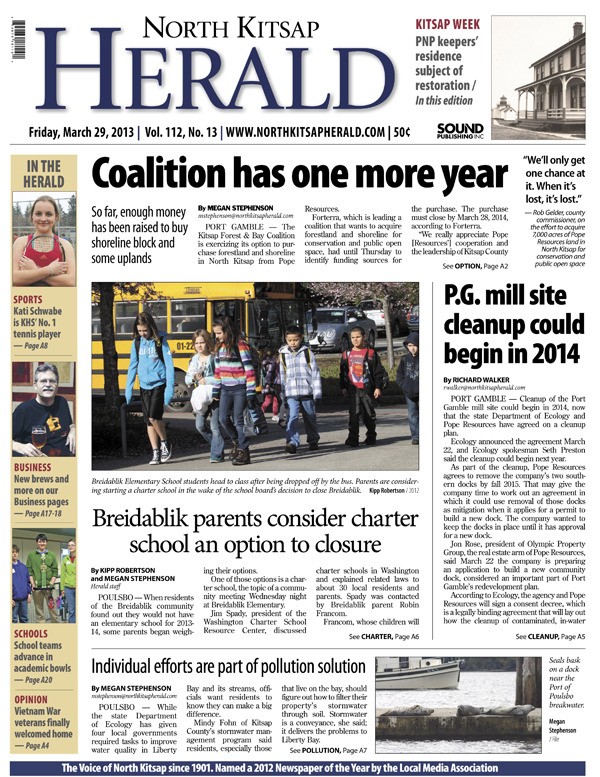 The March 29 North Kitsap Herald: 36 pages in two sections