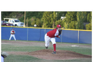 West Puget Sound pitcher Mike Shockey throws a pitch during the second inning of an 18-0 loss against Thousand Oaks