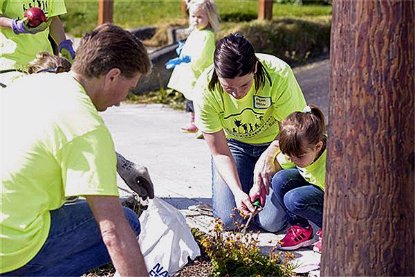 Volunteers at the 2015 BSD Day of Service.