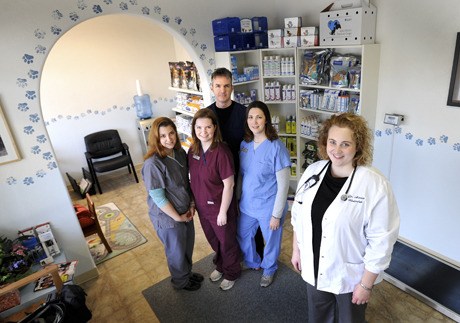 Tender Touch Animal Hospital recently opened in Kingston. Pictured are (left to right) Amanda Gourley