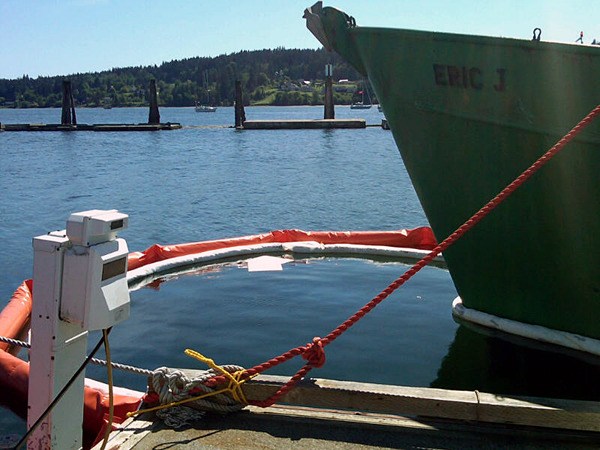 At least 70 gallons of diesel fuel from a leaking fishing vessel was recovered from Liberty Bay at Poulsbo Marina on Friday.