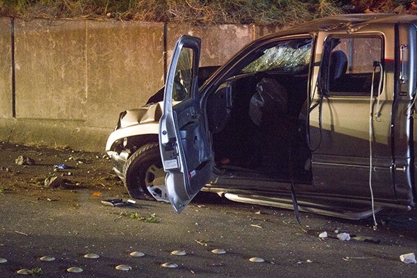 A motorist was flown to Harborview Medical Center after his GMC truck went off the overpass near the Keyport/Bangor exit of Highway 3