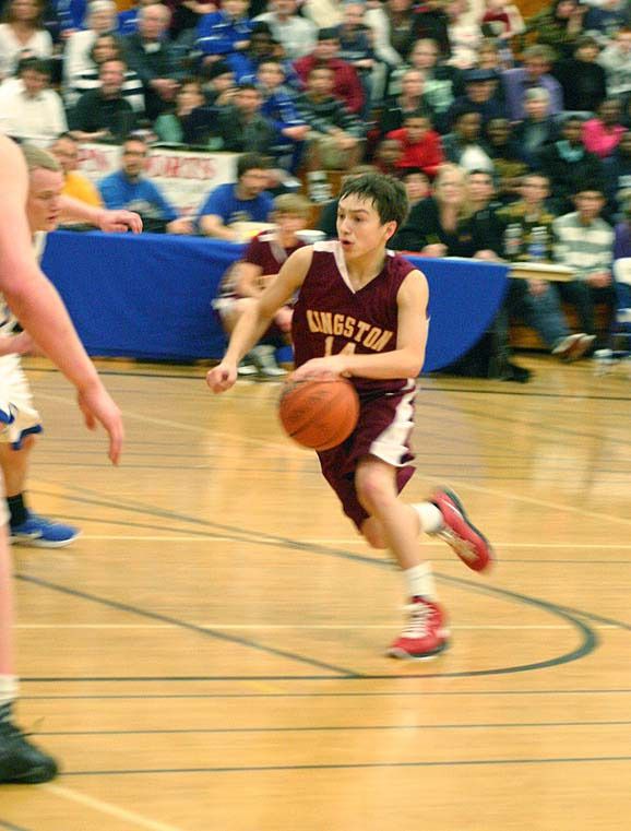 The Kingston Buccaneers face Squalicum in the state 2A Boys Basketball Tournament semi-final Friday