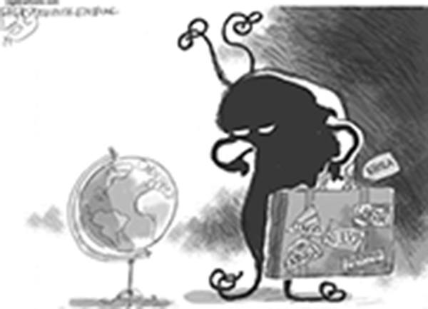 This week's cartoon addresses ebola.