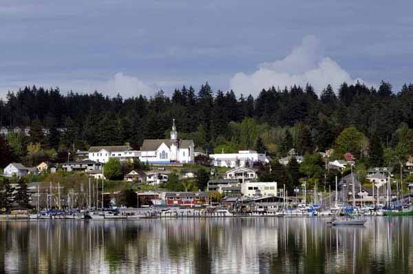 General Poulsbo category Winner Jeff Liska for 'Downtown Poulsbo from Liberty Bay'