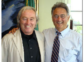 Bremerton Mayor Cary Bozeman (right) stands with legendary architect Steven Holl. The two are working together on the proposed Bremerton Youth Wellness Center.