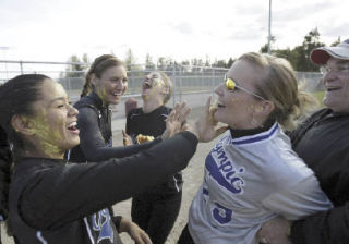 Olympic seniors (from left) Athena Rosario