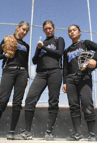 From left: Olympic seniors Kelsey Anchors