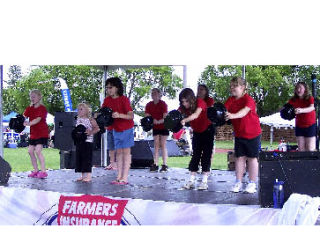 The Junior Jazzercise dance/exercise group performed at Relay for Life of Central Kitsap and Bremerton last month.