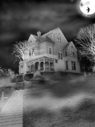 The Walker-Ames House in Port Gamble takes on a personality of its own at nightfall.