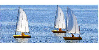 A crew of boaters took to the waters of Liberty Bay  earlier in the week to learn the basics of sailing. Recent warmer tempatures brought out more water sports to the area.