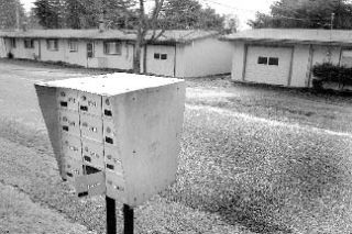 The old Navy housing located along West Kingston Road will be demolished by November.