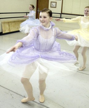 Irene’s School of Dance students in the Dance Arts Theatre Troupe rehearse for their spring production.