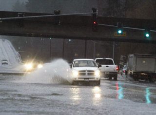 The flooding may not be as bad as last year yet