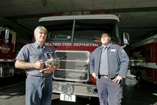 Poulsbo Fire Department fleet manager Brett Annear and mechanic Parker Lowrie received top honors for their work with the department.