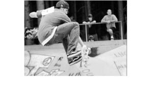 A skater competing at the recent skate festival in Kingston’s skate park