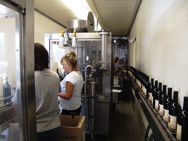 The bottling line at Locati Cellars. The Locatis have had a presence in Walla Walla since 1909.