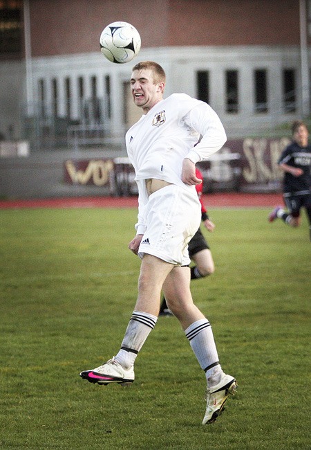 South Kitsap senior Austin Arper added two goals during the Wolves’ 2-0 win Wednesday against Wilson in the first round of the Narrows League playoffs. He has 19 goals this year.