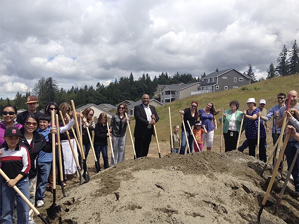 New residents of Talon Glen self-help housing development