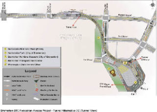 An artist’s rendering shows how traffic through the Bremerton tunnel will operate upon completion.