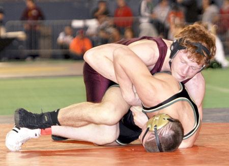 South Kitsap junior Connor Hartmann placed second at Mat Classic XXII on Saturday at the Tacoma Dome. Hartmann lost a 5-2 decision against Auburn’s Dylan Rutledge in the championship match.