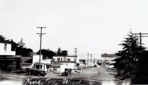 This view of Kingston from 1932 looks down to the dock. The Kingston Market