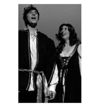 Jake Mallove as Prince Dauntless and Colleen Gillon as Princess Winnifred.