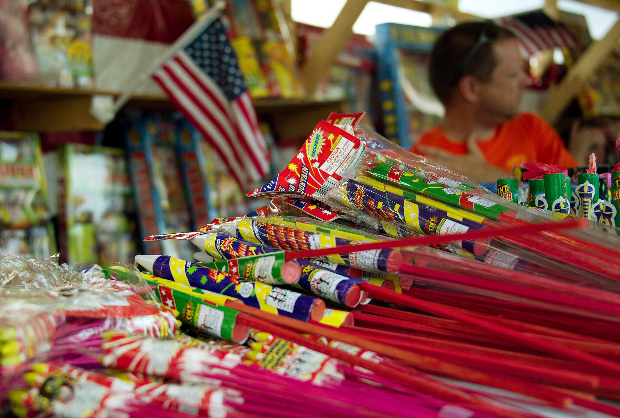 Consumer fireworks are now for sale across Kitsap County, with the exception of Bainbridge Island. (File photo)