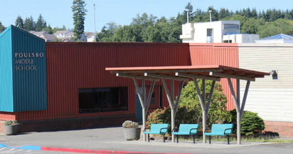 Poulsbo Middle School is one of four schools NKSD is recommending be closed to new transfer requests next school year. Courtesy Photo