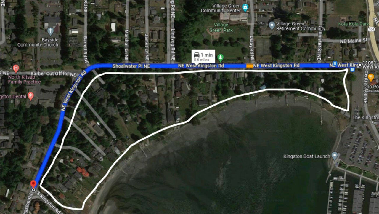 KCAC courtesy map
The Kingston Community Advisory Council says there is a need for a safe walkway for pedestrians from the south to the west side of West Kingston Road as it is one of the area’s busiest roads.