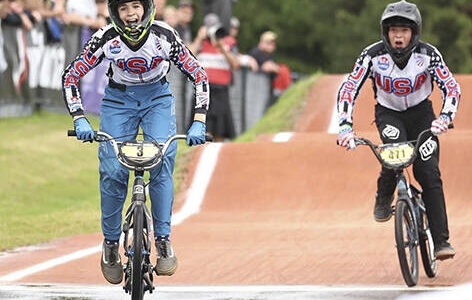 USA BMX courtesy photo
Wyatt Christensen of Kingston wins the Boys 12 Challenger class.