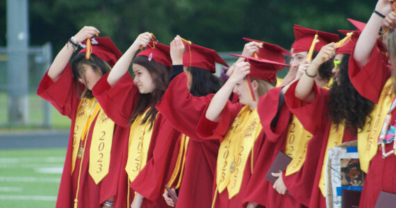 File photos
Kingston High School’s graduation ceremony is June 8 at 1 p.m. at NKSD Stadium in Poulsbo.