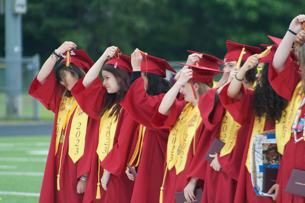 File photos
Kingston High School’s graduation ceremony is June 8 at 1 p.m. at NKSD Stadium in Poulsbo.