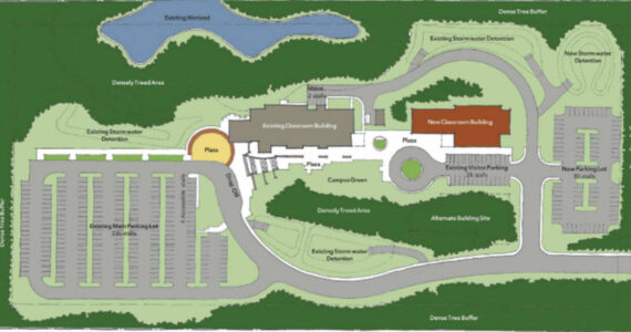 File photo
An outline of what Olympic College Poulsbo’s Allied Health campus could look like.