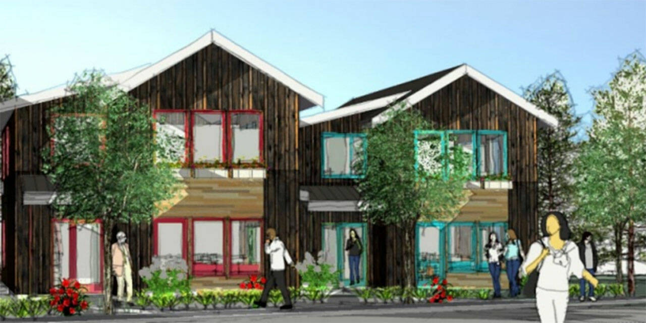 City of Poulsbo courtesy image
A rendering showing what the cottages could look like.