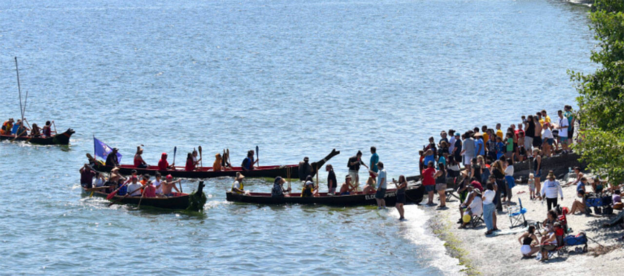 File photo
The Suquamish Tribe will be hosting the Tribal Canoe Journey during a two-day stint July 28-29.