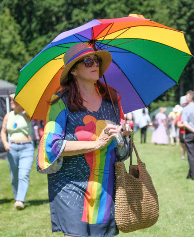 Damon Williams/Kitsap News Group photos
A festival attendee wears Pride apparel.