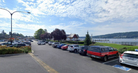 City of Poulsbo courtesy photo
Parking spots can be hard to come by in the lot near the Poulsbo waterfront.